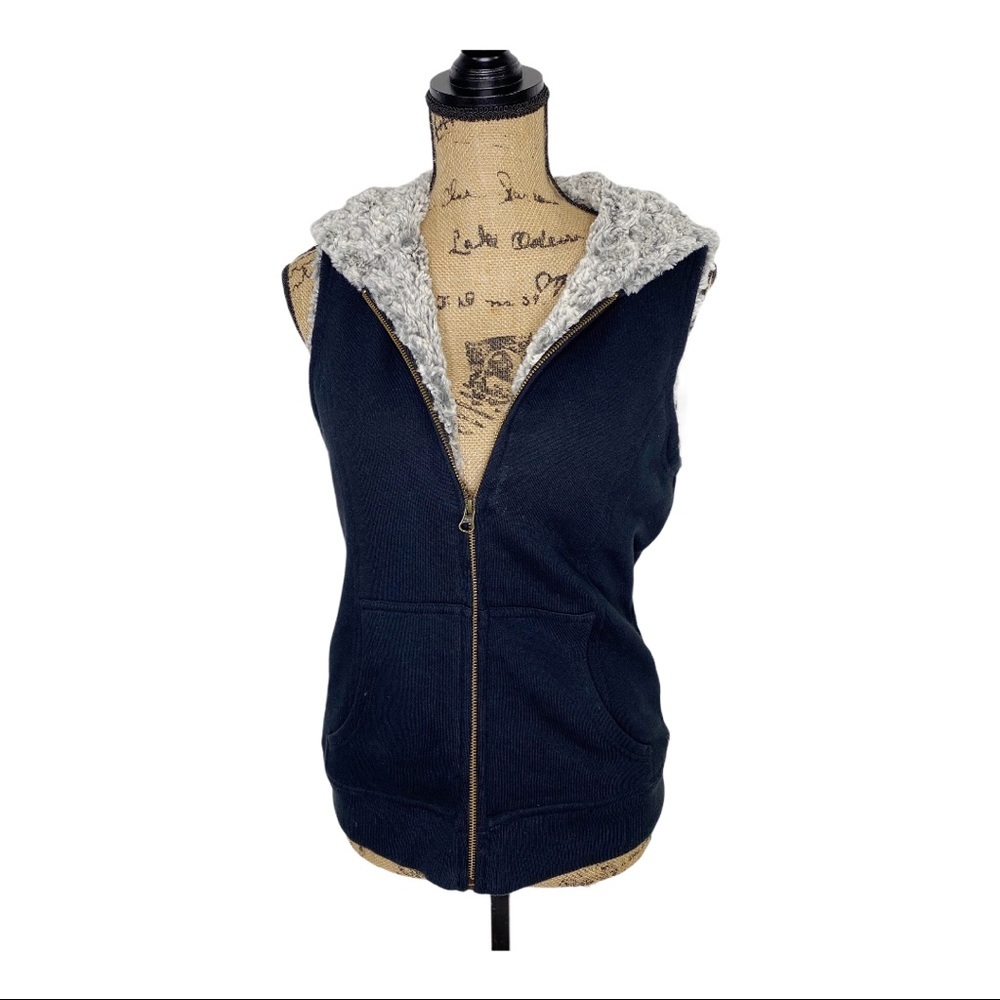 True Grit Dry Goods Shearling Lined Vest Sz Small